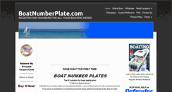 Desktop Screenshot of boatnumberplate.com