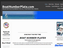 Tablet Screenshot of boatnumberplate.com